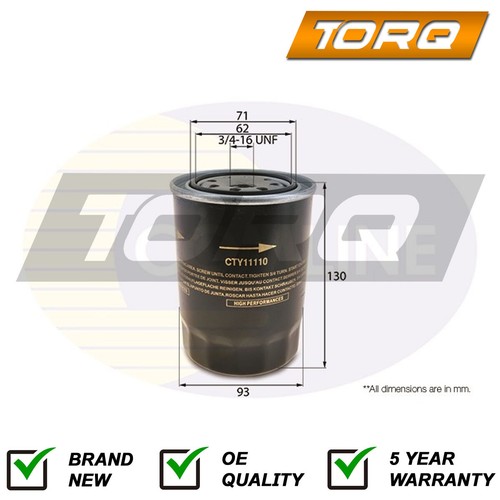 Oil filter torq fits ford - torq,