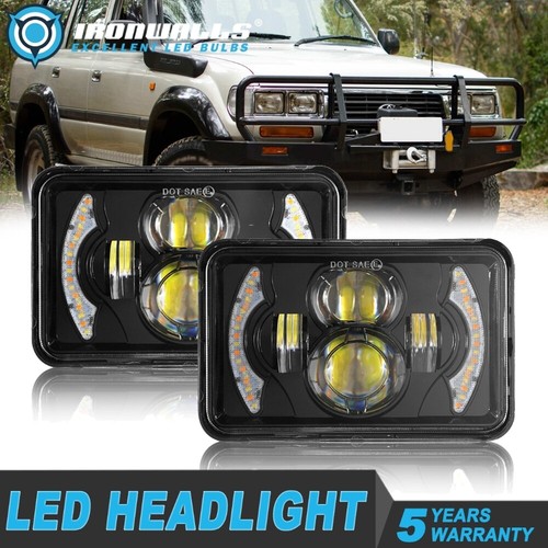 2pcs 4x6 square led - 4x6",