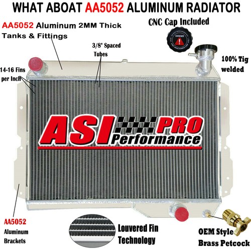 4rows radiator aluminium - 4rows, for