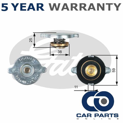 Gates radiator cap fits - cap, lt