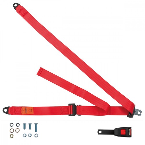 Front static seat belt - front,
