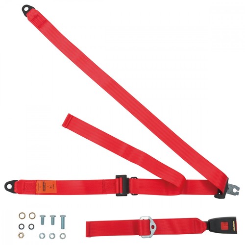 Rear static seat belt for - belt,