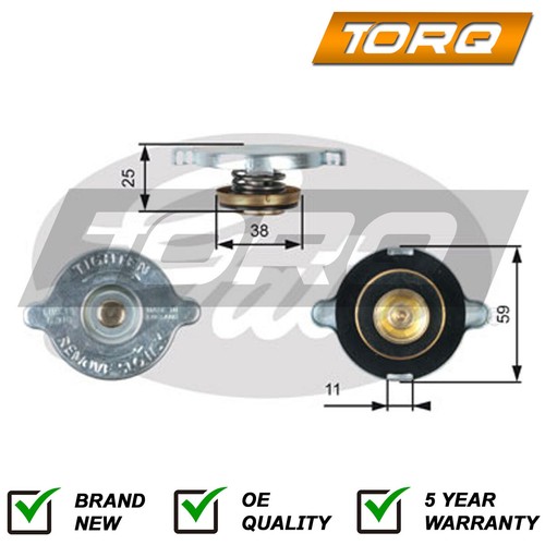 Radiator cap torq - fits, acclaim