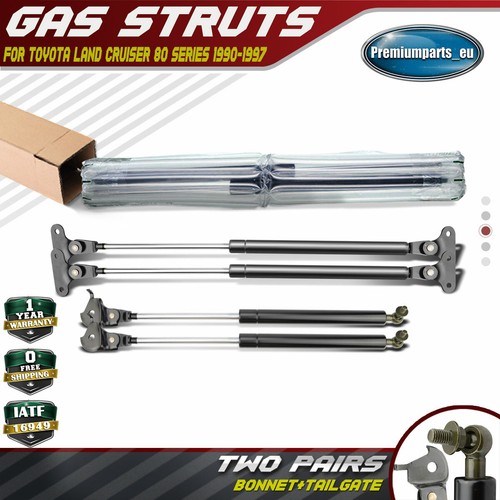 Bonnet tailgate gas struts - 4x,
