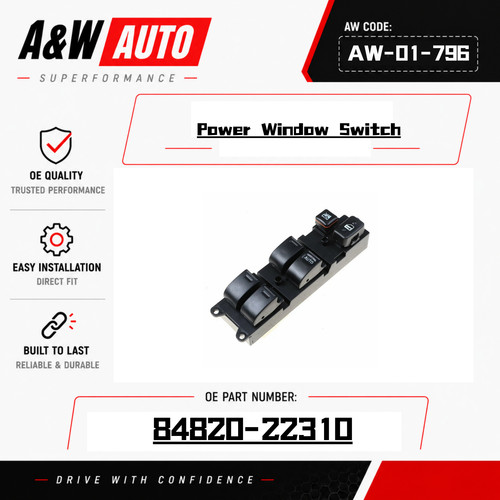 Power window switch - window, rh