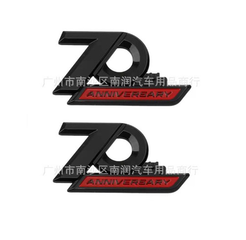 2pc black red - 70th, anniversary